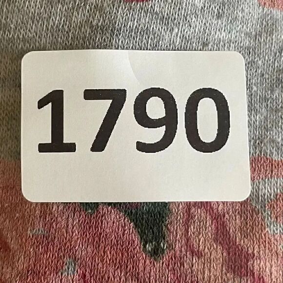 Miss Chievous Gray Pink Roses Chabby Chic Romantic SZ XL #1790 - Picture 12 of 13